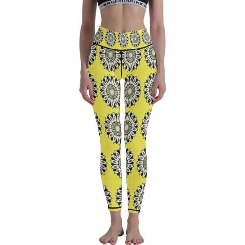 Personality High Performance 3D Printing Womens Yoga Nine Pants High Quality Gym Leggings Sports Tight Pants Women Tying Feet