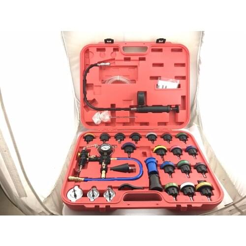 28pcs Universal Radiator Pressure Tester Kit Cooling System Tester Water Tank Leakage Tester Water Tank Leakage Tester