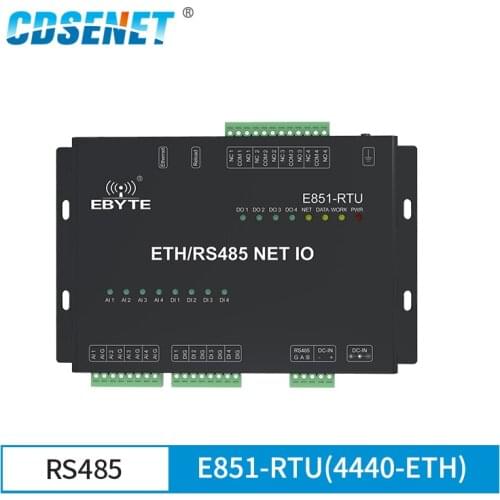 Ethernet RS485 12 Way Network IO Controller Modbus TCP RTU Analog Digital Input Relay Output Master Slave Socket Connection