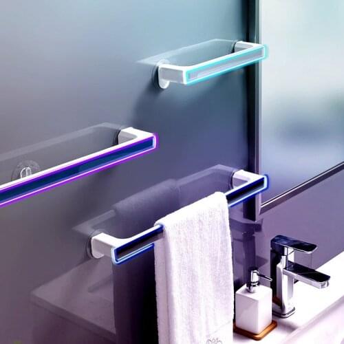 Wall-Mounted Storage Rack Shelf Free Punching For Kitchen Bathroom Towel Rack Slippers Storage Household Bathroom Accessories