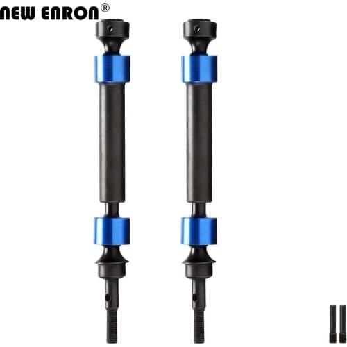 NEW ENRON 2pcs Hard Steel Splined CVD Driveshaft Axles Front/Rear #8950 For RC CAR Traxxas 1/10 Monster Truck MAXX 4S 89076-4