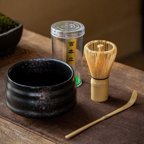 New Tea Ceremony Matcha Ceramic Tea Bowl Bamboo Tea Scoop Matcha Whisk Teaware Set