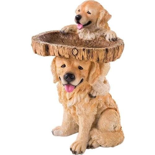 Resin Raccoon Birdbath Polyresin Antique Garden Bird Bath For Home Garden Yard Animal Sculptures Ornament Miniatures Resin