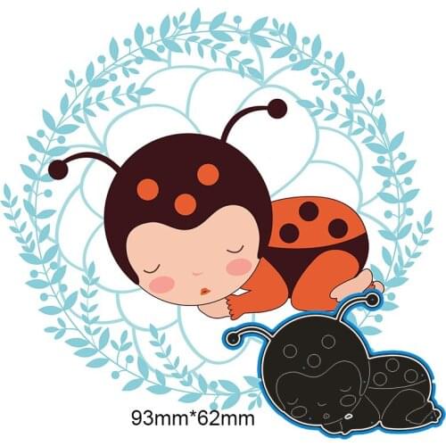 93*62mm LITTLE SLEEPY Metal Cutting Dies and Stamps Stencil for DIY Scrapbooking Photo Album Embossing Paper Card