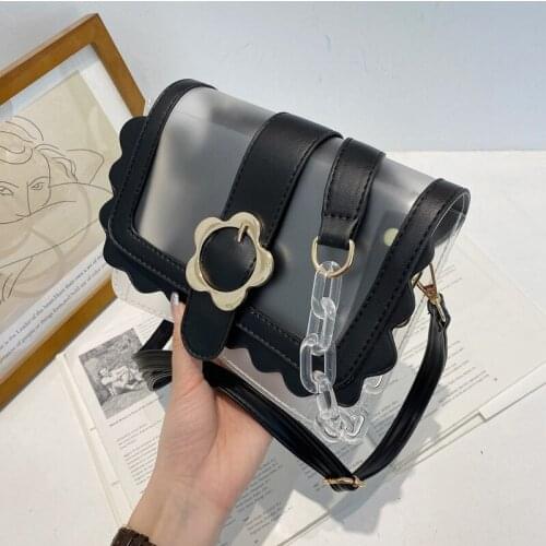 PVC Transparent Cloud Bag Girl 2021 Summer New Fashion Niche Design Ins Purses and Handbags Luxury Designer Tote Bags for Women