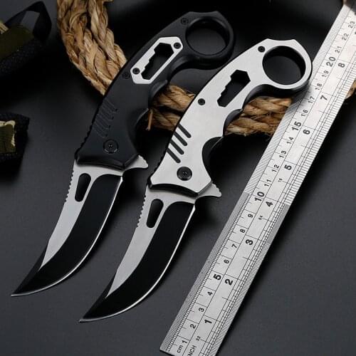 20CM High Hardness Folding Knife Mountaineering Portable Survival Multifunctional Hunting Knife Self-defense Tactical Knifes