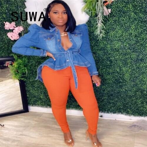 Wholesale Autumn Denim Jacket Women 2020 New Embroidery Single Breasted Loose Spring Coat Female Blue Casual Overcoat Mujer