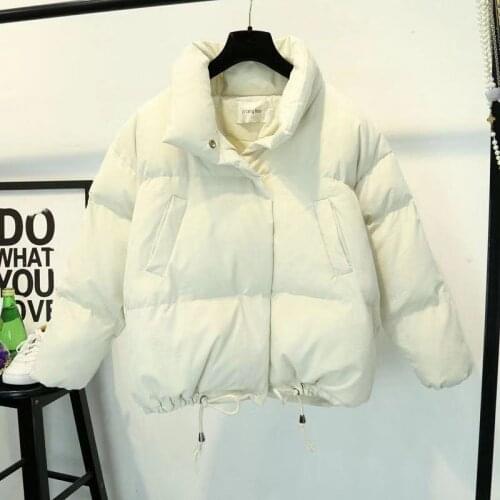 KJMYYX 2020 Winter Fashion Short Warm Women Coat Jackets Short Jacket top yellow Color New Ladies Parka spring ladies Coat