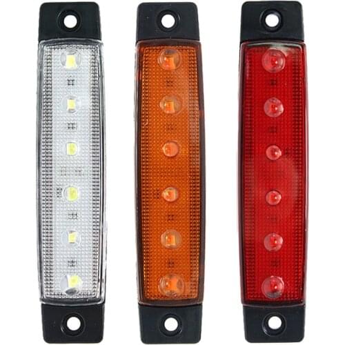 1 Pieces Car External LED Signal Lights 24V 12V Auto Bus Truck Lorry UTE Trailer Tail Warning Brake Wedge Side Indicator Lights