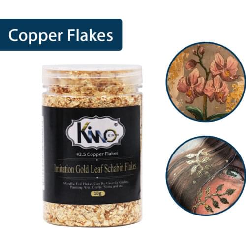 10g/Bottle Imitation Gold Leaf Flakes Gold Foil Fragments for Painting Gilding Arts Crystal Drop glue Crafts Nail Decorations