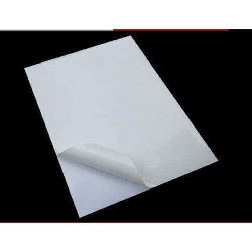 50 Sheets 210x297mm Tear-proof A4 Smooth White PVC Film Adhesive Paper Sticker Paper Waterproof Only Fit Laser Printer