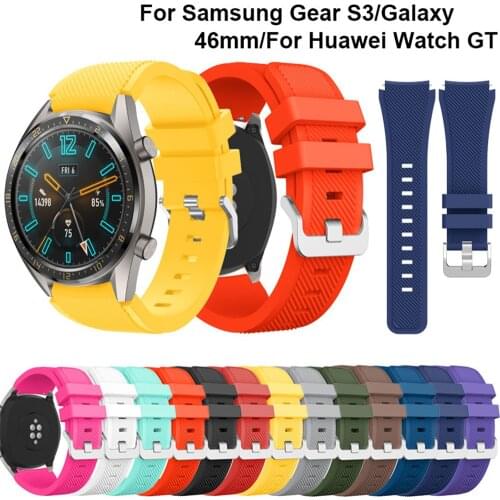 Brand Sport Silicone Strap for Samsung Gear S3 Frontier/Classic Bracelet 22mm Wrist Bands Galaxy 46mm Replacement Rubber Belt