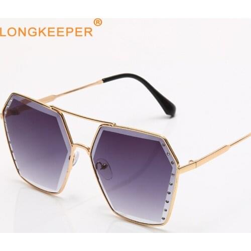 LongKeeper 2021 Decorative Glasses Women Men Luxury Brand Sun Glasses Ladies Metal Frame Driving Eyewear UV400 okulary