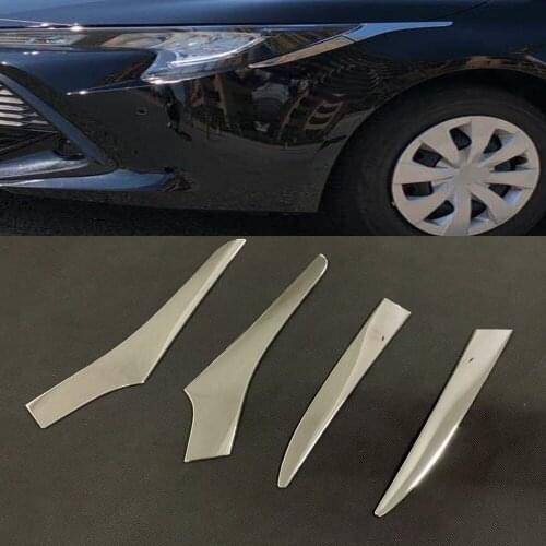 For Toyota Corolla Sport Hatchback 2019 2020 ABS Chrome Car Headlight Eyebrow Cover Trim Head Lamp Eyelid Exterior Accessories