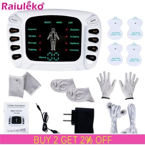 Electric Tens Acupuncture Massager Muscle Stimulator Relief Pain Therapy Electrostimulator EMS Meridian Physiotherapy Massager