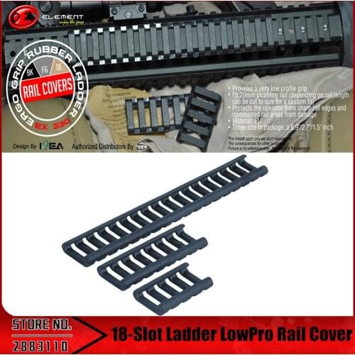 Element Airsoft RIS Picatinny Rail Cover Stripe 18 Rail Picatinny Slot Ladder EX330