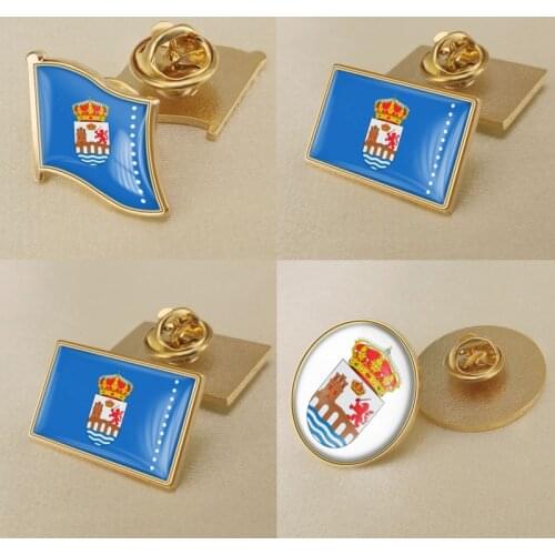 Coat of Arms of Ourense Province of Spain Flag Lapel Pins/Broochs/Badges