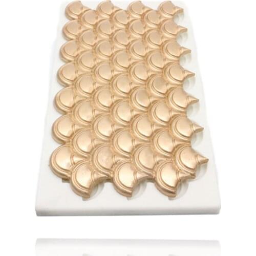 Lace Mat Mermaid Fish Scale Silicone Mold DIY Fondant Embosser Snake Texture Cake Mold Cake Decoration Chocolate Gumpaste Mould