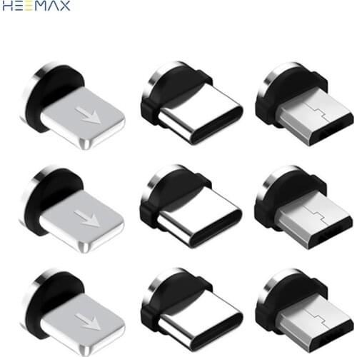 Magnetic Plug For IPhone Android TYPE-C Magnetic Sucker Head 360 Degree Rotating Head Charging Feature Blind Suction Instant