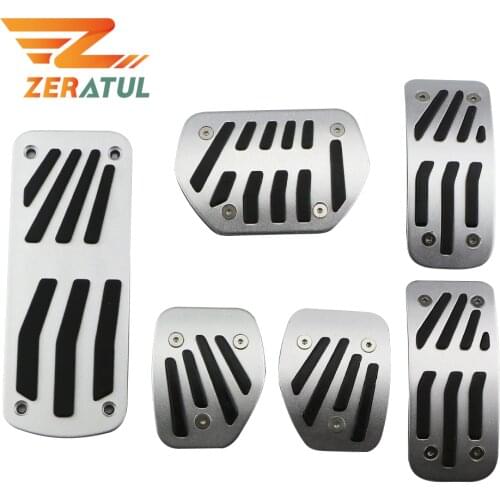 Zeratul Car Gas Brake Footrest Pedal Cover For PEUGEOT 207 301 307 208 2008 308 408 Cc for CITROEN C3 C4 DS 3 4 6 DS3 DS4 DS6
