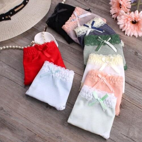 New summer panties fashion gauze lace knickers solid color transparent cueca thin waist briefs underwear comfort girl underpants