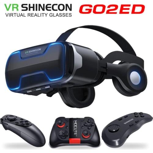 G02ED VR shinecon 8.0 Standard edition and headset version virtual reality 3D VR glasses headset helmets Optional controlle