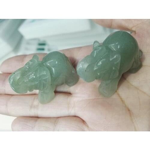 Wholesale 2 hand-carved natural Dongling jade ornaments