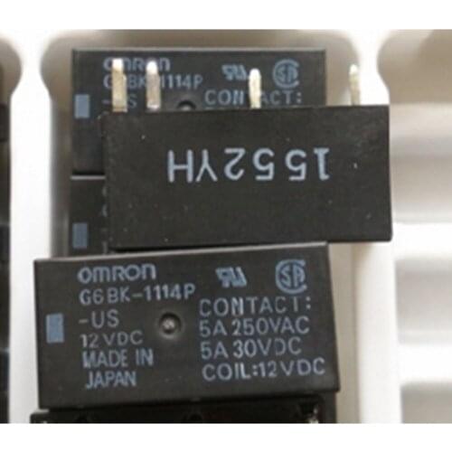 Wholesale 10pcs/lot relay G6BK-1114P-US 12VDC