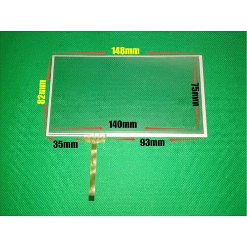 Original 6.1 inch 6.2 inch 148mm*82mm 149*83mm 4 wire Resistive Touch screen digitizer panels GPS Navigation Touch Screen Panels