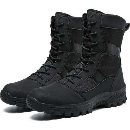 Fall/winter Plus Size 45 High-top Mens Military Boots British Style Thick-soled Mens Tooling Boots