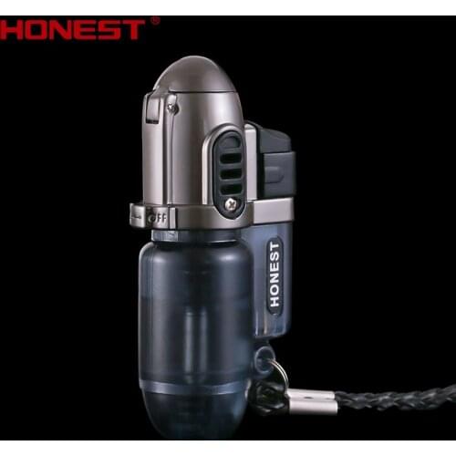 NEW Spray Gun Inflatable Windproof Gas Lighter Outdoor Kitchen Cigar Butane Torch Survival Lighters Gadgets For Men