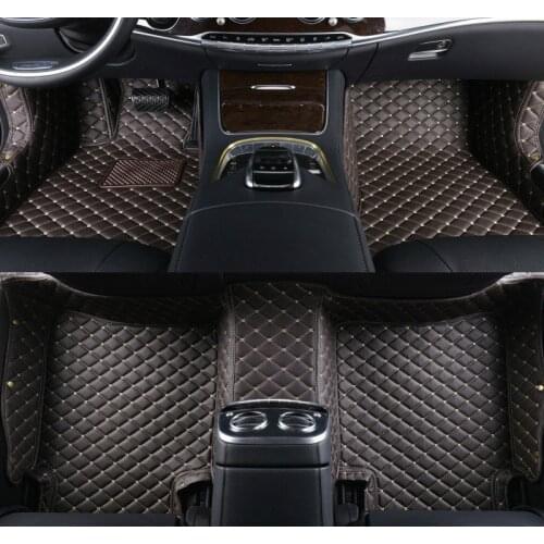 Custom car floor mats leather for LINCOLN MKC Navigator MKZ MKS MKX MKT CONTINENTAI SWM X7 X3 G01 Hummer H2 for car accessories