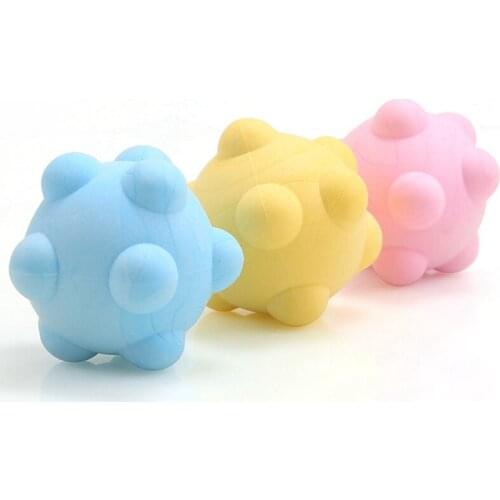 Pet Teether Dog TPR Foam Chewing Toys Tennis Ball Shape Macarons Milky Flavor Pet Teether Dog Teeth Toy Dog Toothbrush Dog Teeth