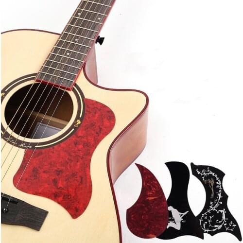 40/41" Self-adhesive Professional Folk Acoustic Guitar Pickguard Bird Shaped Guitar Accessories Pick Guard Sticker Scratch Plate