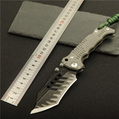 T-1 Folding Knife Outdoor Camping Heavy Hunting Knife Z-wear Tool steel A8 blade Sharp high hardness EDC self defense survival