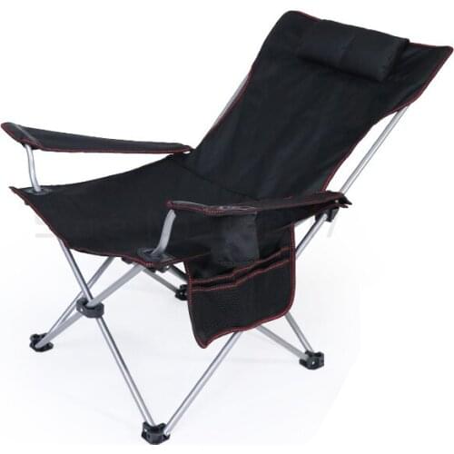 Folding recliner lunch break lunch couch portable backrest leisure chair bed outdoor beach chair
