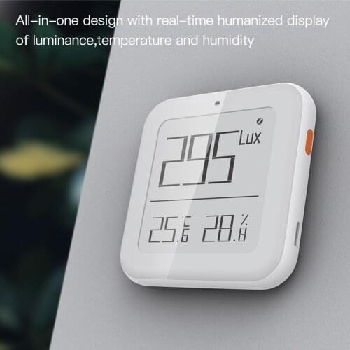 Zigbee Smart Room Temperature Humidity Light Sensor Hygrometer Thermometer High-precision Real-time Detection