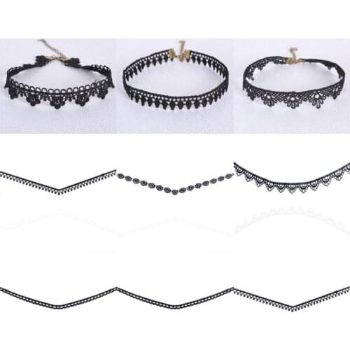 Hot Selling Vintage Necklace Collier Femme Lace Tattoo Choker Necklace Simple Gothic Punk Boho Jewelry Collares Y Gargantillas