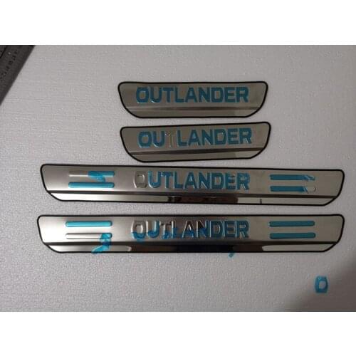 External car Welcome Pedal case for Mitsubishi outlander 2013 to 2016 Stainless Steel Threshold sill Bar car-styling accessories