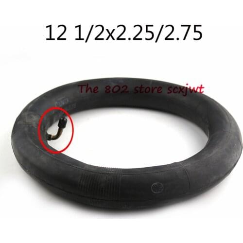 High quality 12 1/2x2.25/2.75 Bent Angle Valve Stem Inner Tube 12'' Bike Scooter EBike Bicycle Butyl Inner Tube 12 1/2 2 1/4