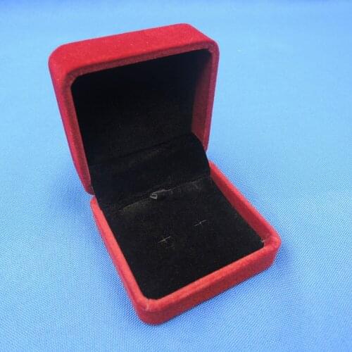 High Quality Beige Color Square Velvet Box For earring Jewelry Gift Boxes Packaging