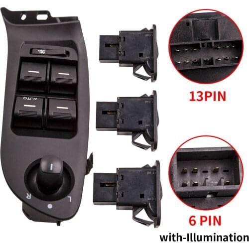 13Pin Power Master Window Mirror Switch & 3 Single Switch For Ford Falcon FG