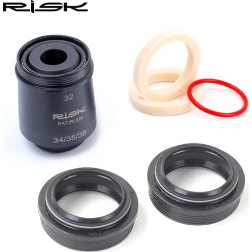 RISK RA146-1 MTB Bike Bicycle 32mm Suspension Front Fork Dust Seal Kit Oil Seal Sponge Rings and 4-in-1 Installation Tool Driver