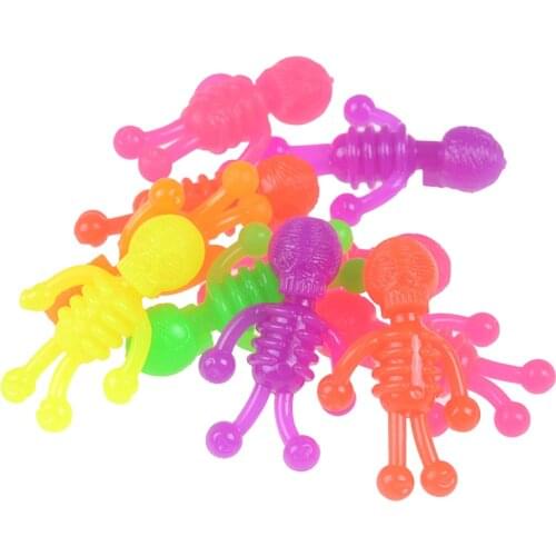 5pcs Squeeze Skeleton Zombie Model Prank Joke Toys Decompression Fun Toys For Anxiety Attention Novelty & Gag Toy