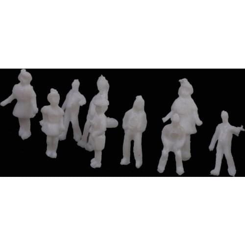 ABWE Best Sale Model People Figures Scale 1:200 Pack of Approx.100pcs White Assorted Style