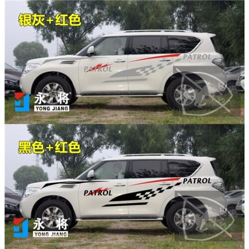 Car stickers FOR Nissan PATROL Y62 2012-2020 Appearance custom off-road decals PATROL Y62 body waistline drawing