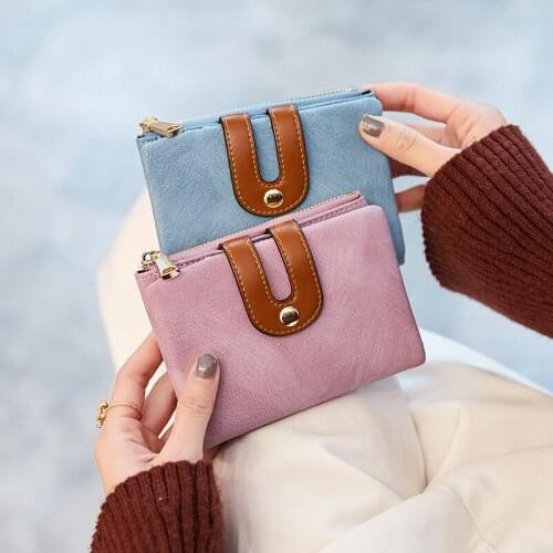 Brand Wallet Ms Leather Female Wallets Purse Short Girl Clutch Pu Leather Wallet Women Money Bag Quality Guarantee