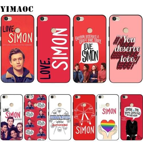 Love Simon Case for Xiaomi Redmi MI Note MAX 3 6a 7 6 8 9 10 GO SE A1 A2 A3 Lite 8A F1 Pro