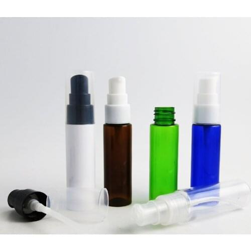 50 x 30ml Travel Portable PET Plastic Perfume Bottle 30cc Square Shoulder Plastic Atomizer 1oz Cute Pump Fragrance Container