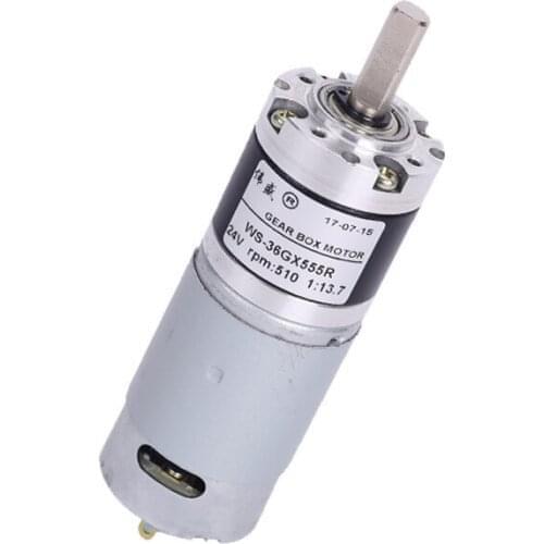 36mm DC motor / 12V low speed motor / 24V speed motor / 36GX555R slow planetary gear motor